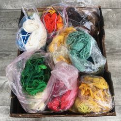 C: Large Lot Crewel Embroidery Needlepoint Cut Wool Yarn