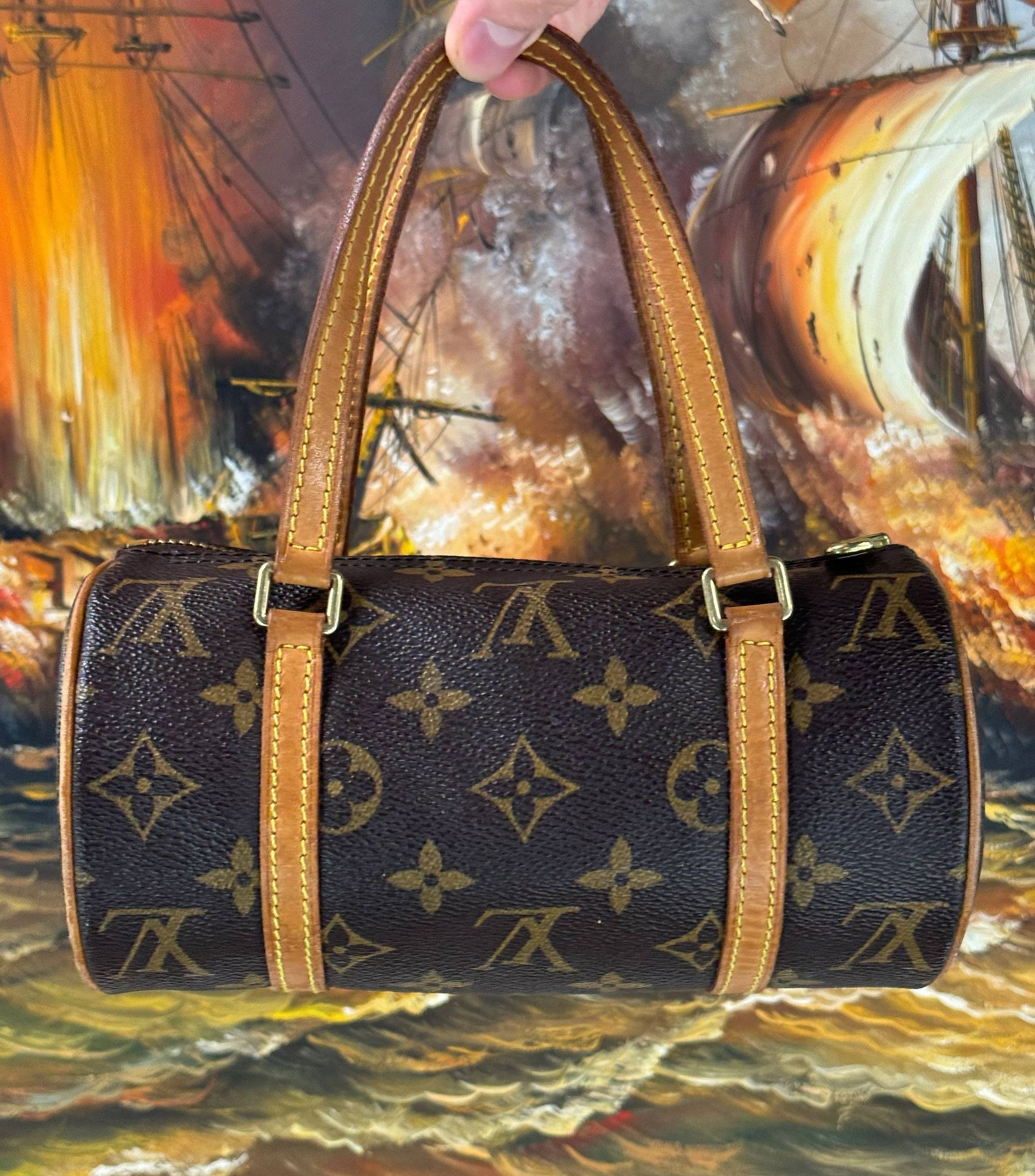 LOUIS VUITTON PAPILLON 19 HANDBAG PURSE MONOGRAM VINTAGE M51389 DU0043