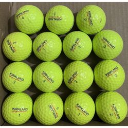 Exc Cond 15 Kirkland Yellow Performance + Golf Balls 1 Dozen + 3 