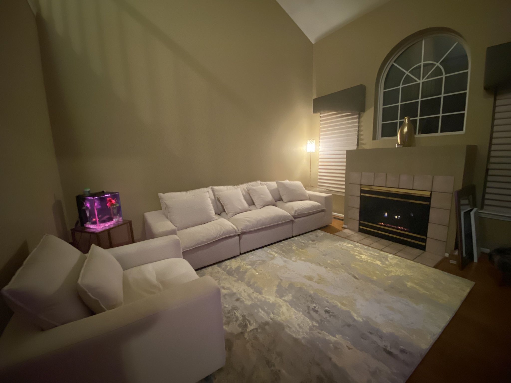 Gorgeous Living Room Cream Couch & Matching Chair