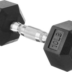 Rubber Hex Dumbbell Hand Weight (2 units) 