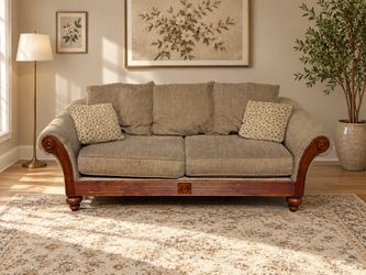 Tan/Brown Corduroy Sofa Couch