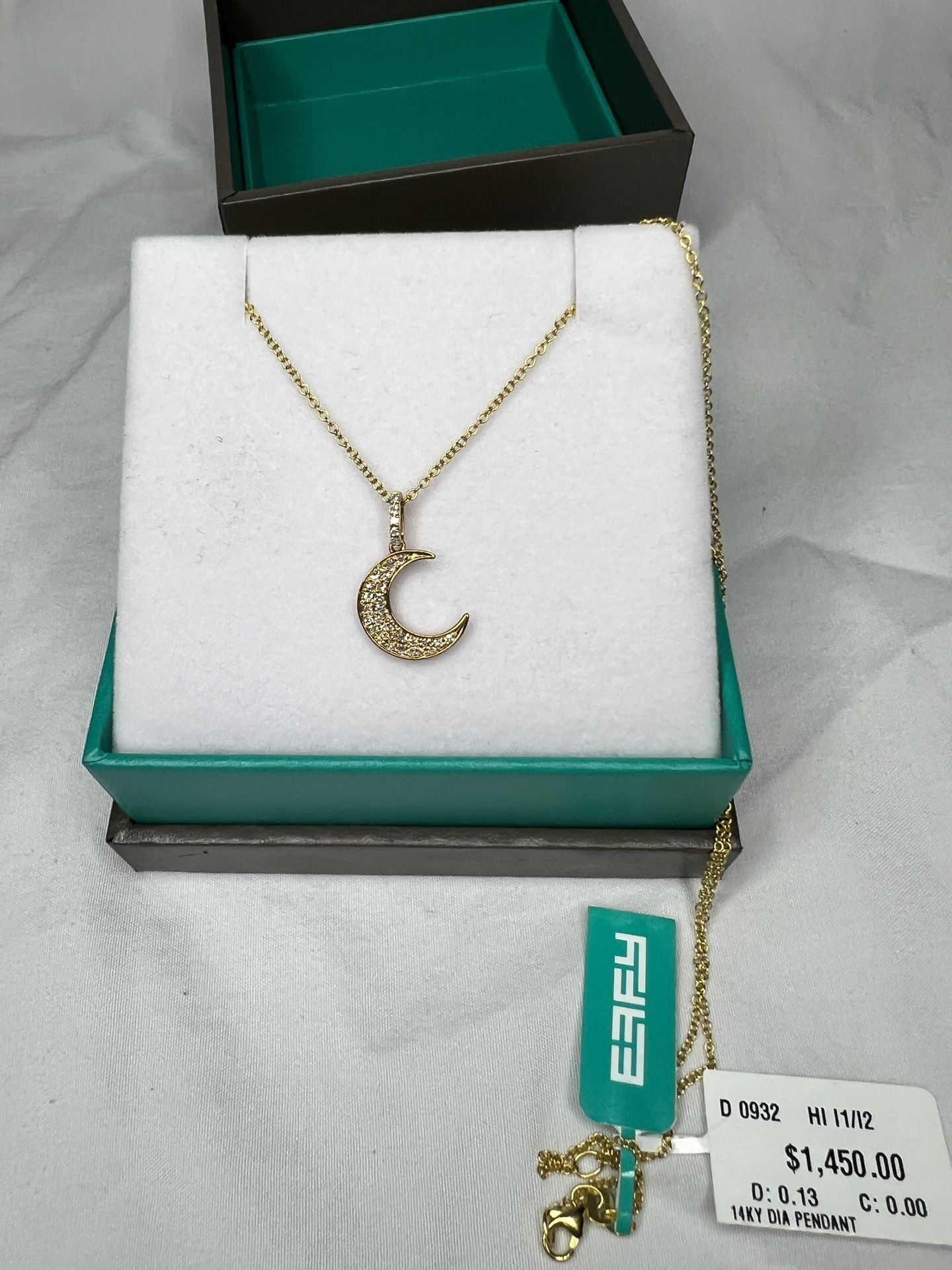 EFFY 14k Yellow Gold and Diamond Necklace