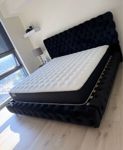New king bed frame with mattress
