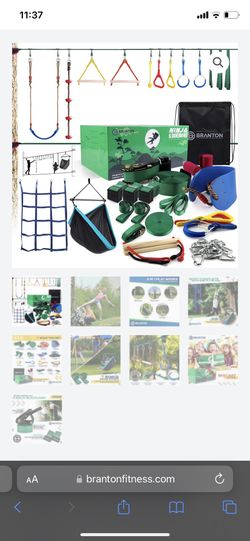 Ninja Slack line Kit Outdoor Kid Play Set