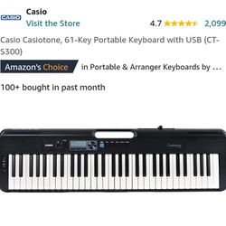 Casio Casiotone 61-key Keyboard $150