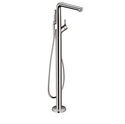 hansgrohe Modern Talis S 1-Handle 6-inch Wide Wall-Mounted Freestanding Bathtub Faucet with Handshower in Chrome, , (contact info removed)1