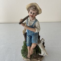 Figurine Boy with Dog
