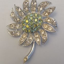 Flower Brooch  Sighned Sara Coventry 
