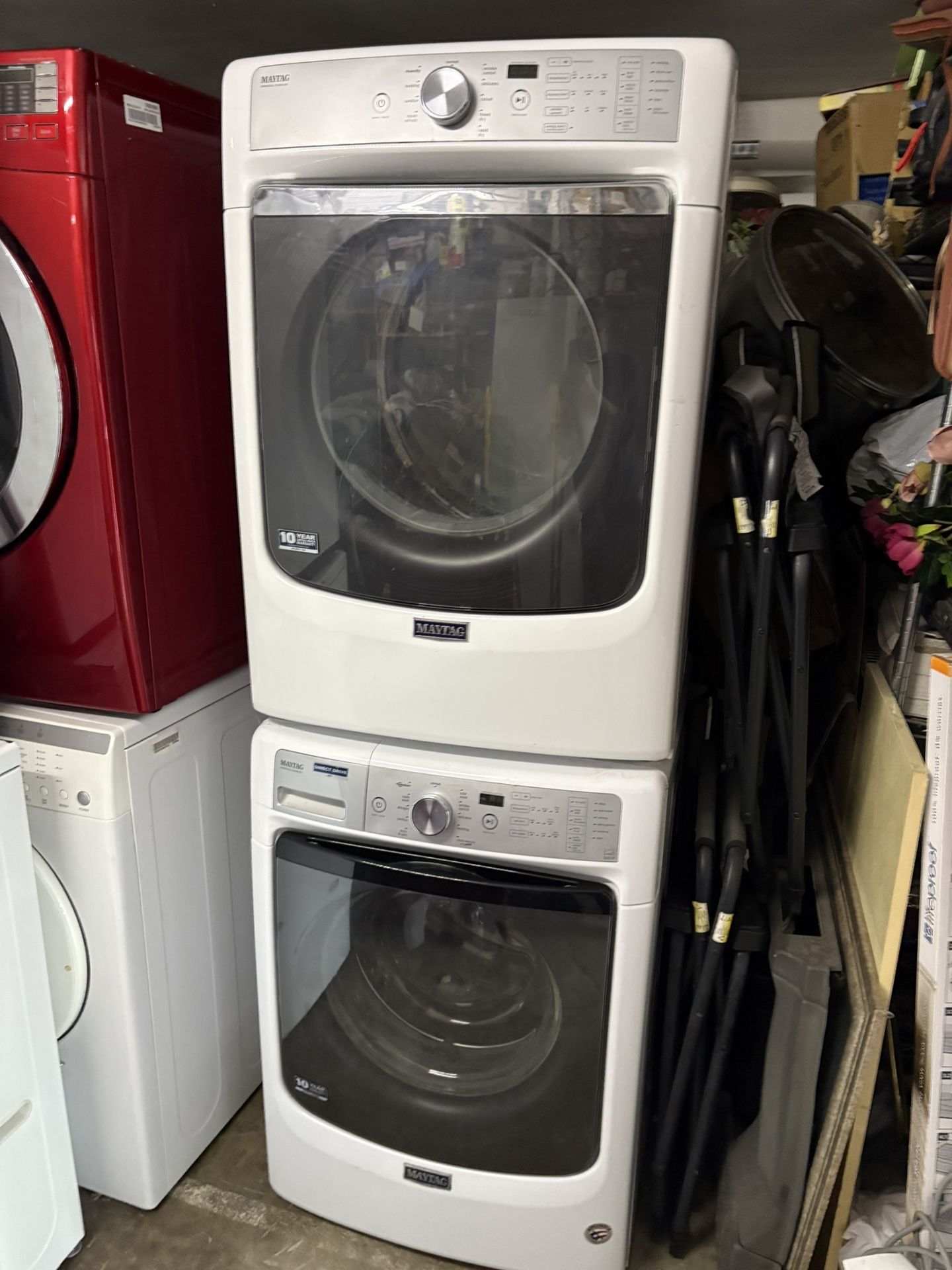 Maytag Stackable Washer And Gas Dryer