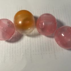 Four Empty Mini Capsule GachaPon Balls