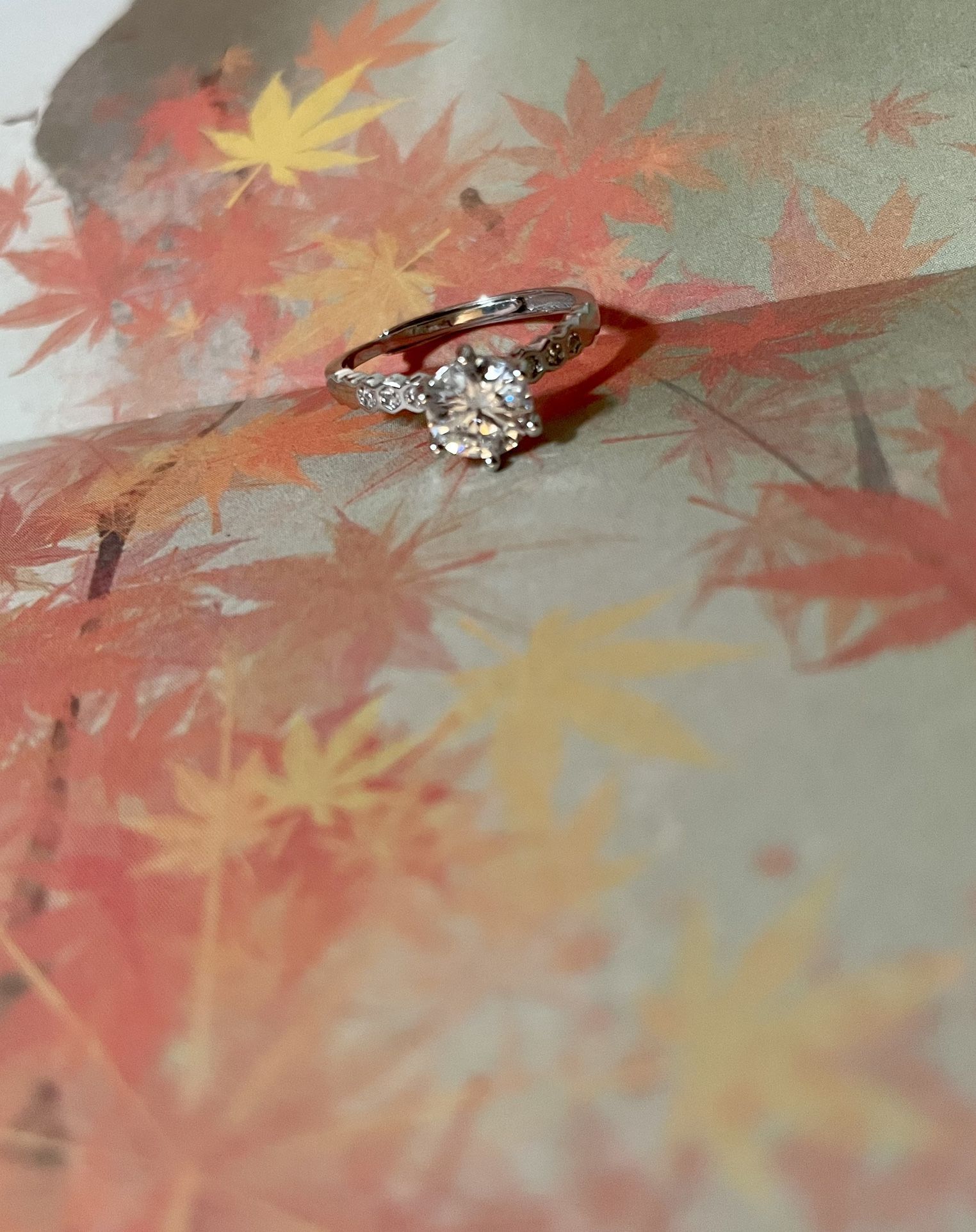 Moissanite ring