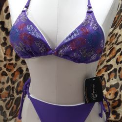 Purple Bling Bikini 👙 