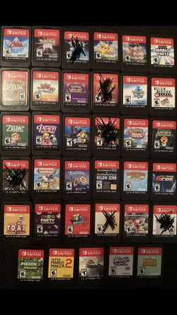 Nintendo Switch Games & 256gb sd card please read description
