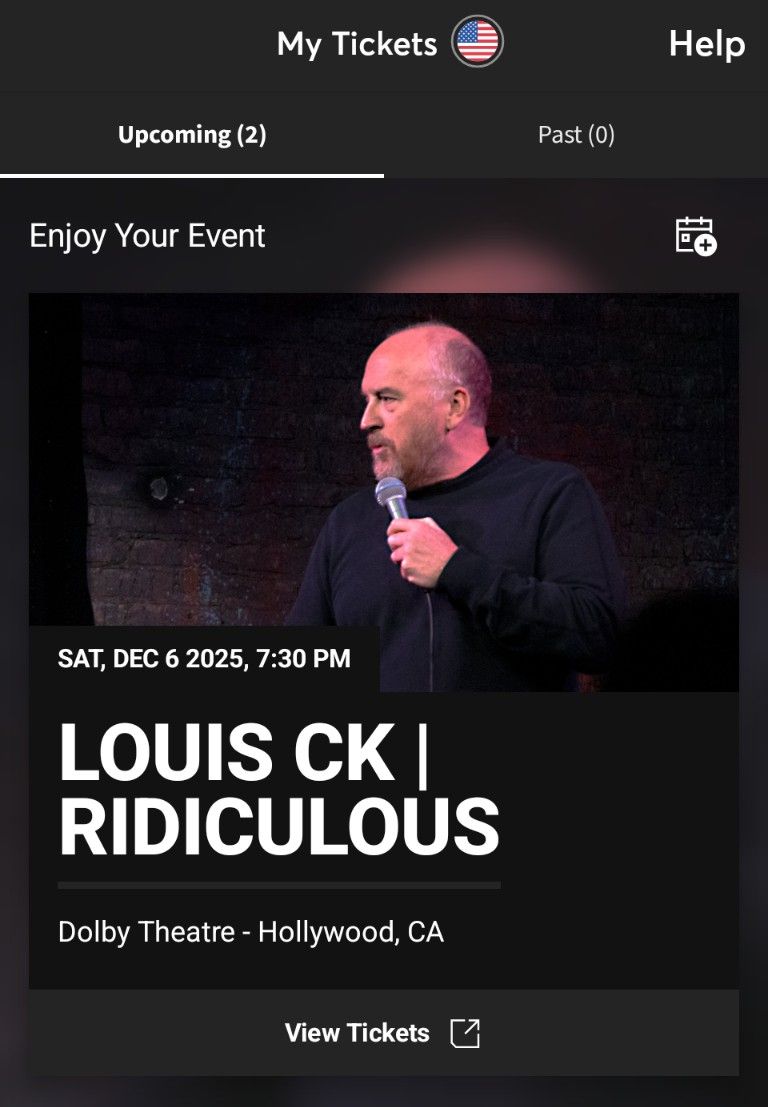 Louis CK Comedy Tickets 12/6/25 