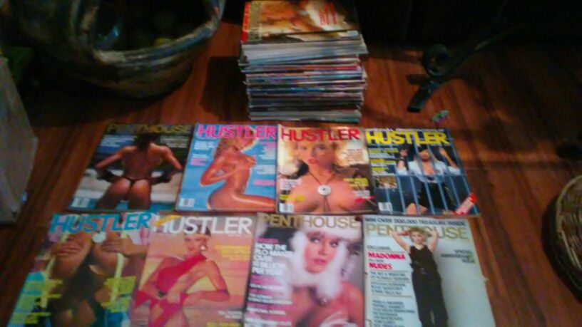 1980s hustler and penthouse magazine collection