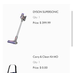 Dyson Supersonic Vacuum & Attachment Kit 