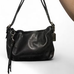 Coach Vintage Black East West leather shoulder bag