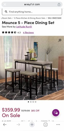 Dining table set