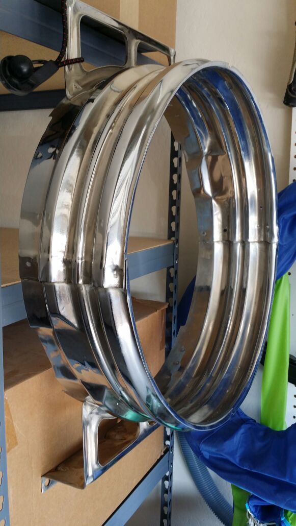 1964 impala ss chrome fan shroud