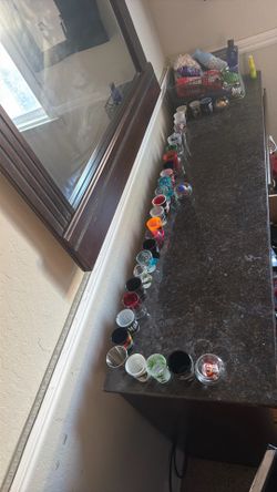 Shot glass 33 pieces, 50 for all of them