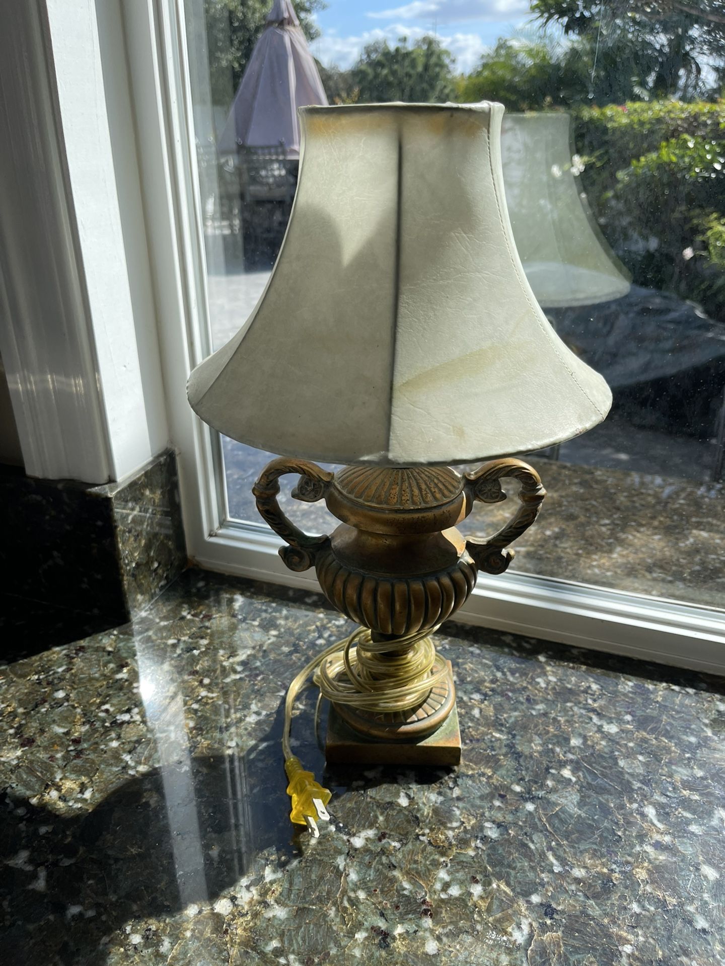 Antique Gold Tabletop Lamp