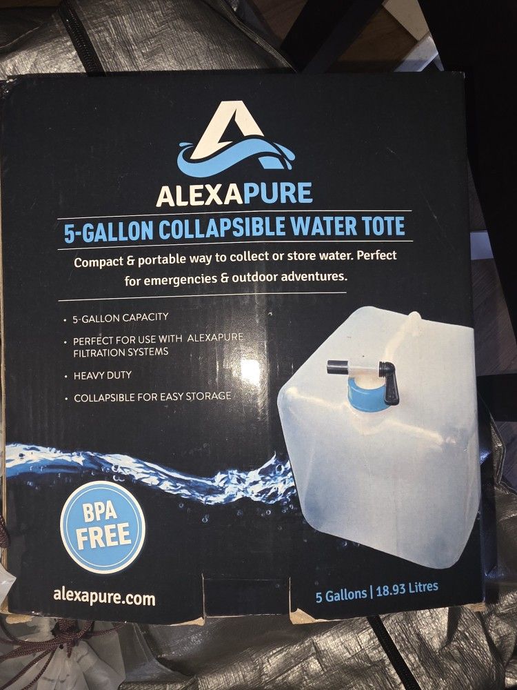 Alexapure 5-Gallon Collapsible Water Tote