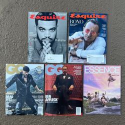 5 Brand new 2025 men’s magazines: GQ, Esquire, Essence