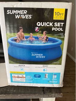 Summer wave quick set pool 10 ft