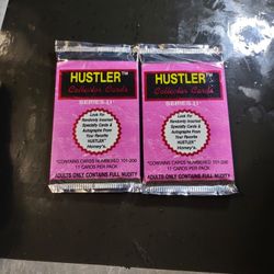 Two Pack Lot Of Hustler Adult Cards