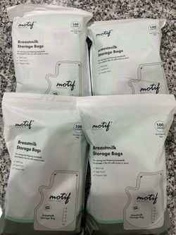 Motif Breastmilk Storage Bags 400 Count Total NEW Sealed