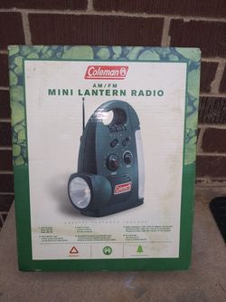 Brand new Coleman am/fm mini lantern radio porch pick-up only