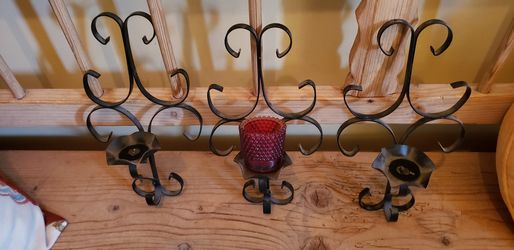 3 Iron Vintage Sconces
