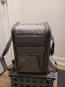 Gray Expandable Travel Backpack