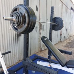 Titan Fitness Squat rack / gym / gymnasio / Olympic Weight Plates / pesas / bench press / Power Rack / Fitness