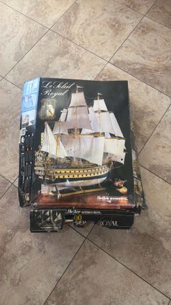 1:100 scale heller humbrol le soleil royal 1980s sailing ship model