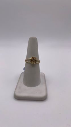 14k gold  rose flower ring
