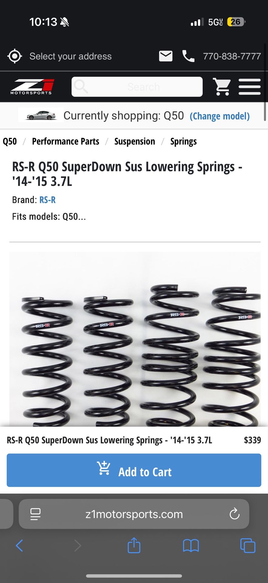 RSR Super Down Springs