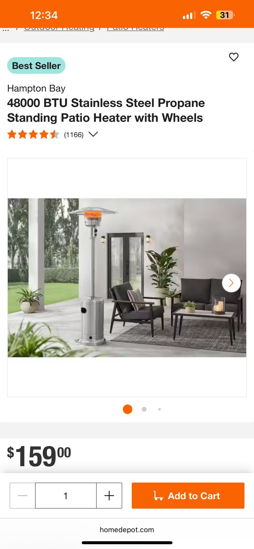 Patio heater
