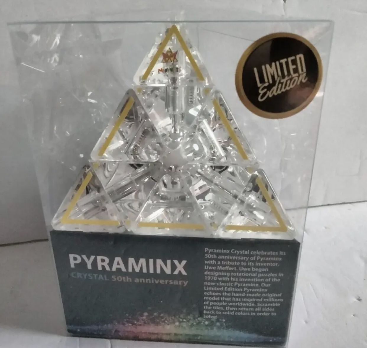 PYRAMINX CRYSTAL 50TH ANNIVERSARYLIMITED EDITION PUZZLE NEW