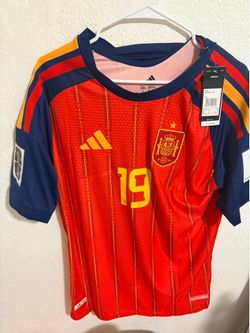 Spain Lamine Yamal #19 2024 Home Jersey 2(2XL 2(3XL 1(XL 6/19