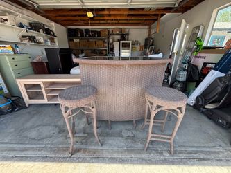 rattan patio bar set,can deliver