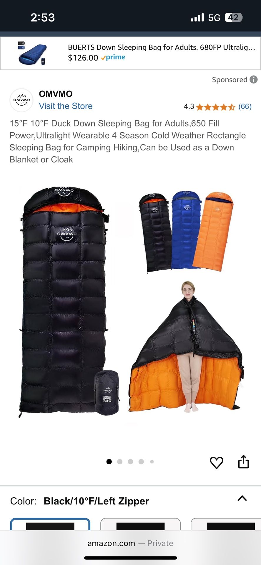 Sleeping Bag Blanket