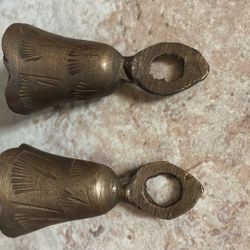  Vtg Handcrafted BRASS Mini BELLS