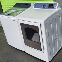New Samsung 2022 Top Load Washer And Used Samsung Gas Dryer Set 