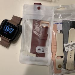 Fitbit Versa Rose Gold With Extra Bands
