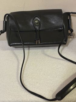 Black Leather Crossbody Shoulder Bag