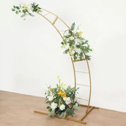 Gold Metal Flower Stand 