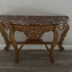 Authentic Wood With Real Marble 