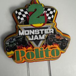 Monster Jam Cake Topper 